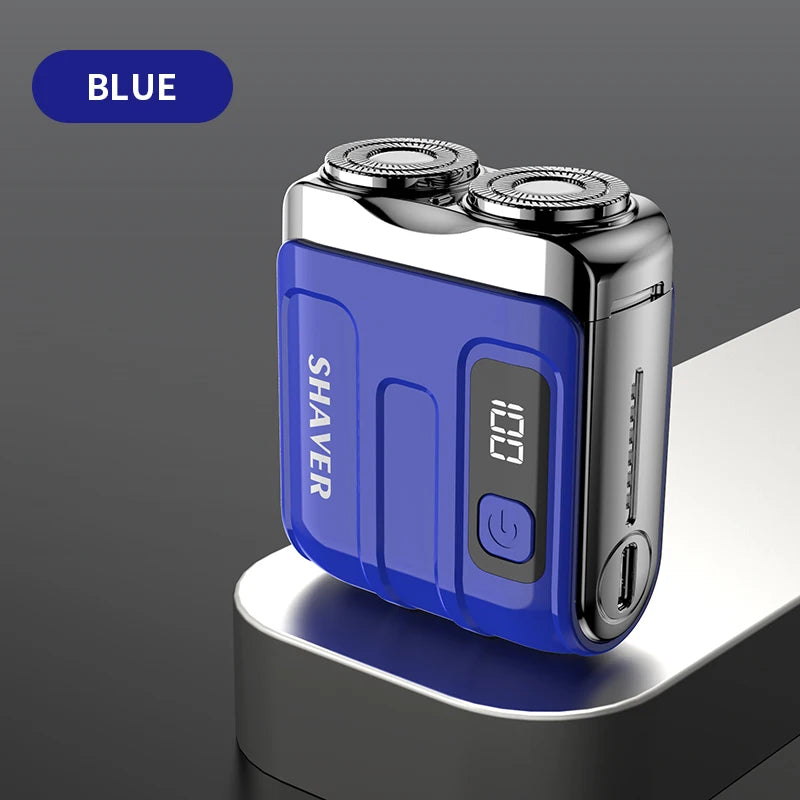 XMSJ Mini Rotary Electric Shaver | Dual Blade Rechargeable Trimmer