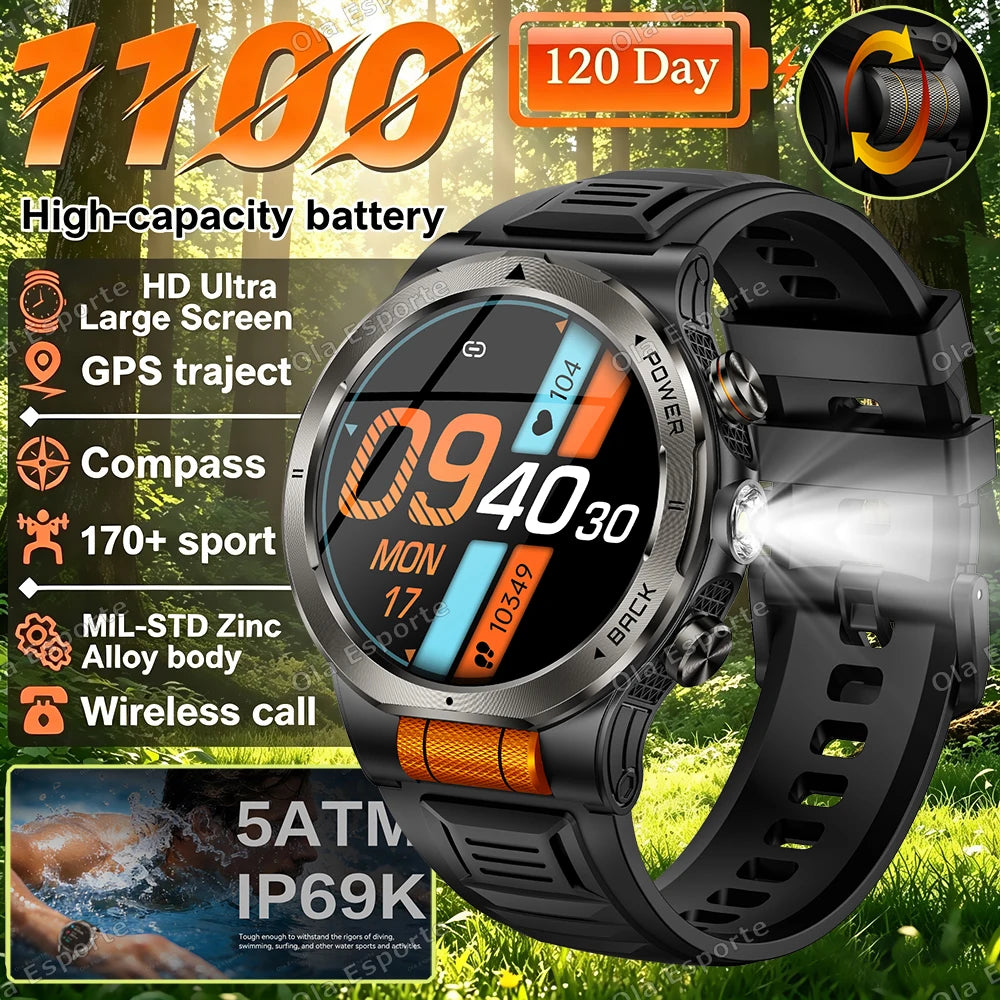 Ola Esporte HW12 AMOLED Smartwatch 1100mAh | Men's Sports