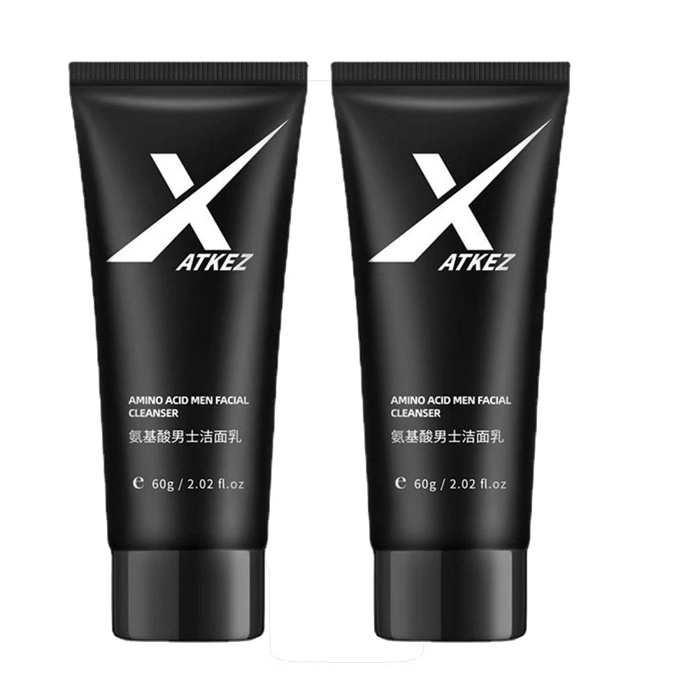 Amino Acid Face Wash for Men 60g – Gentle Foaming Cleanser for Oily Skin Peaceful Pleasures Health and Wellness 60g X2