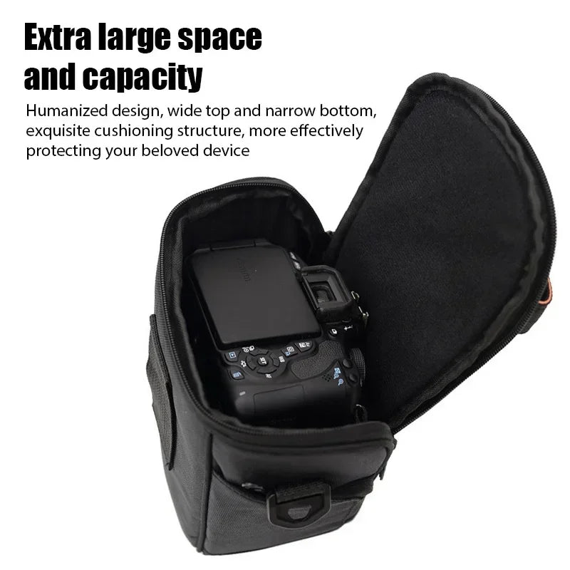 Digital Camera Bag Nylon Shoulder Bag Photographic Equipment Bag Waterproof Camera Bag Micro Single for Nikon Canon Nikon Peaceful Pleasures Health and Wellness
