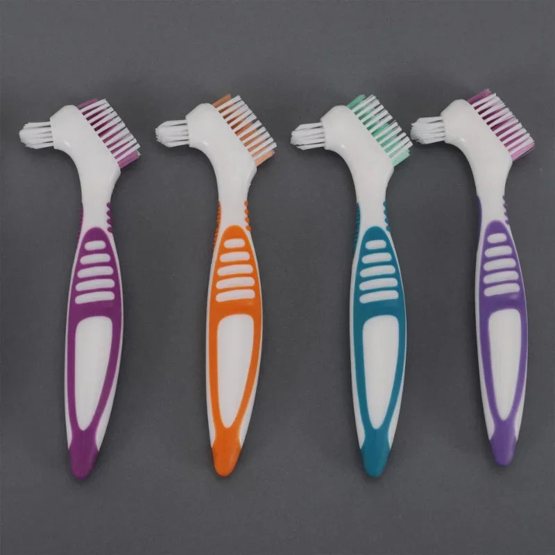 Double-Sided Denture Cleaning Brush | Denture Care Tool