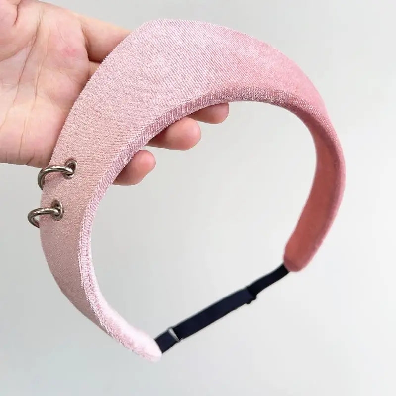 Crown Velvet Headband – Retro Hair Accessory for Women & Girls
