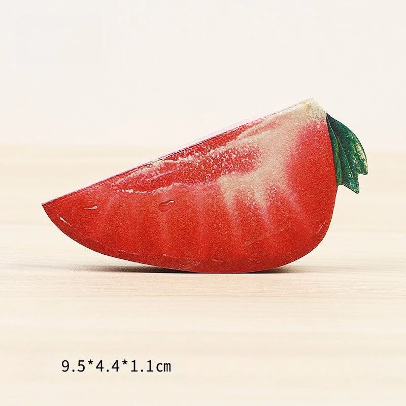 100 Pages Creative Apple Notes DIY Post-it Notes Fruit Post-it Notes School Office Account Stationery Stickers Peaceful Pleasures Health and Wellness 1PC-Strawberry