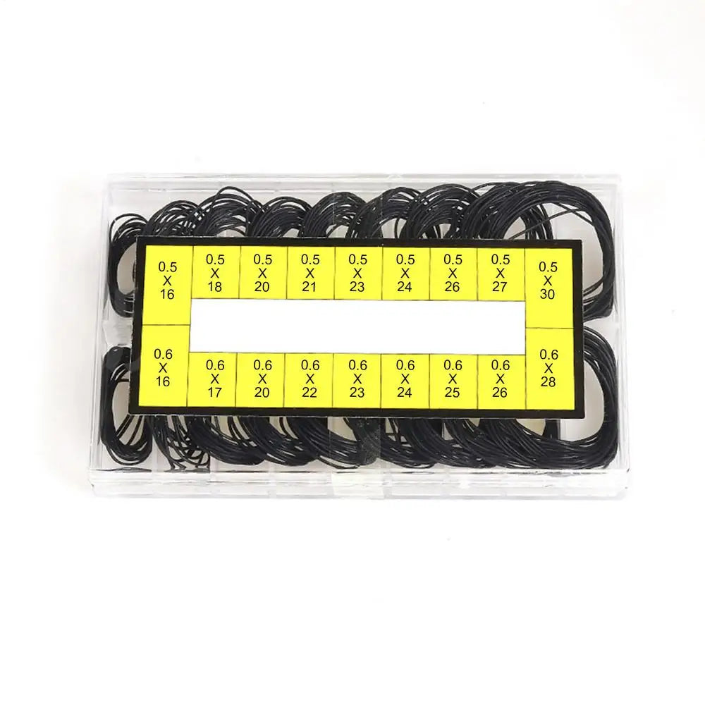 200Pcs Watch Back Case Rubber Waterproof O-Ring Gasket Repair Tools for Watchmaker Thickness 0.5Mm/0.6Mm High End Boxed Peaceful Pleasures Health and Wellness a box