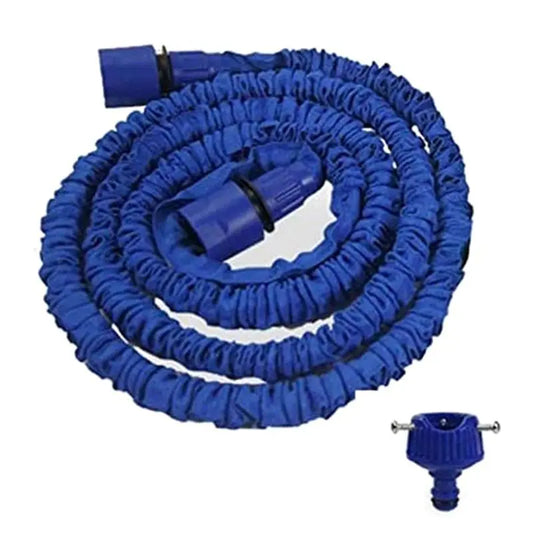 50FT Expandable Garden Hose – Telescopic Retractable Sprinkler Expandable Garden Hose Peaceful Pleasures Health and Wellness Blue