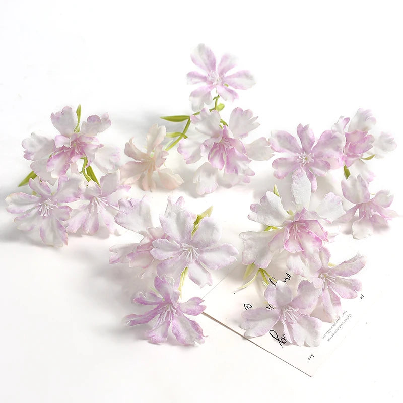 10pcs Silk Artificial Flower Heads – Wedding & Home Decor