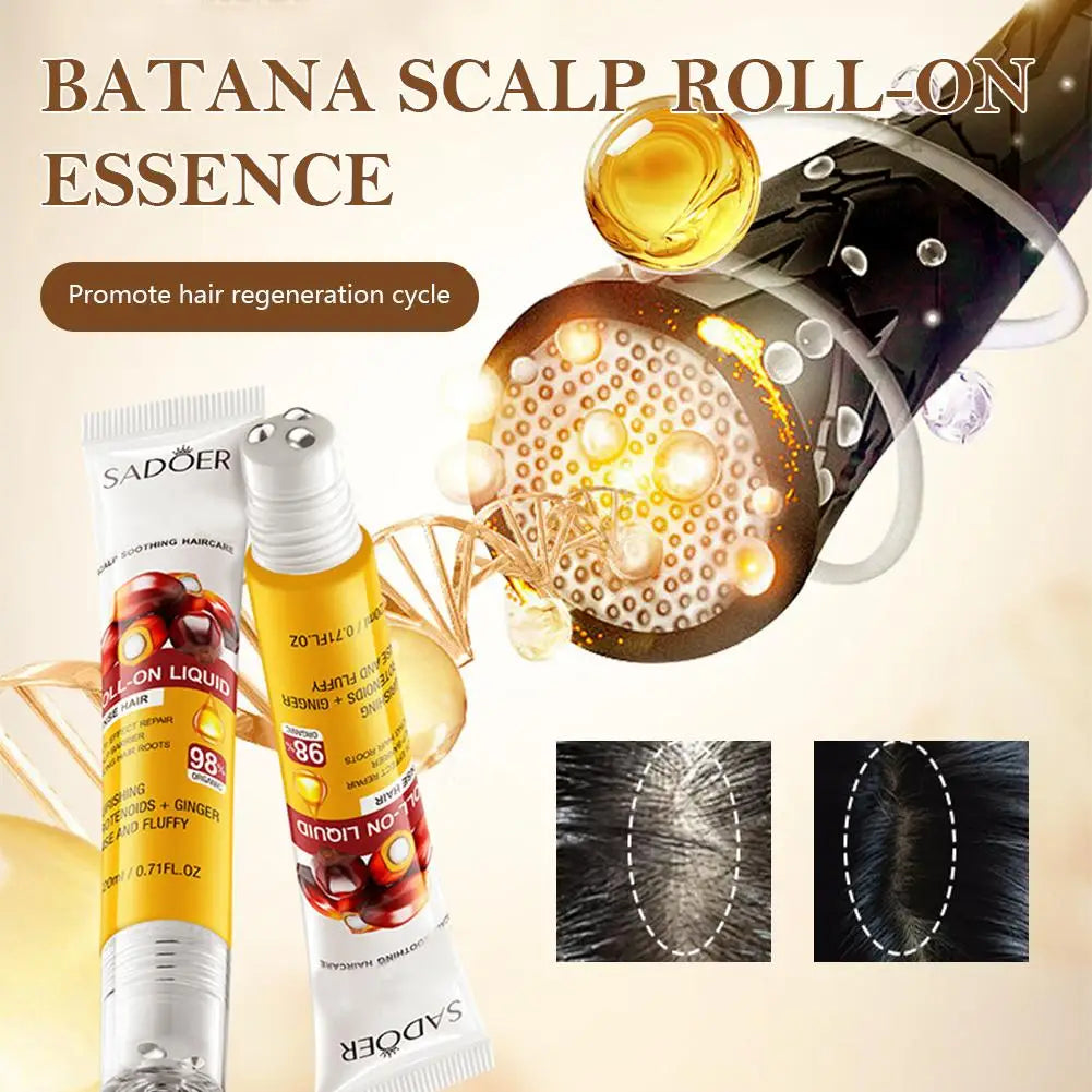 Batana Hair Roller Oil – Hair Loss, Postpartum & Scalp Relief