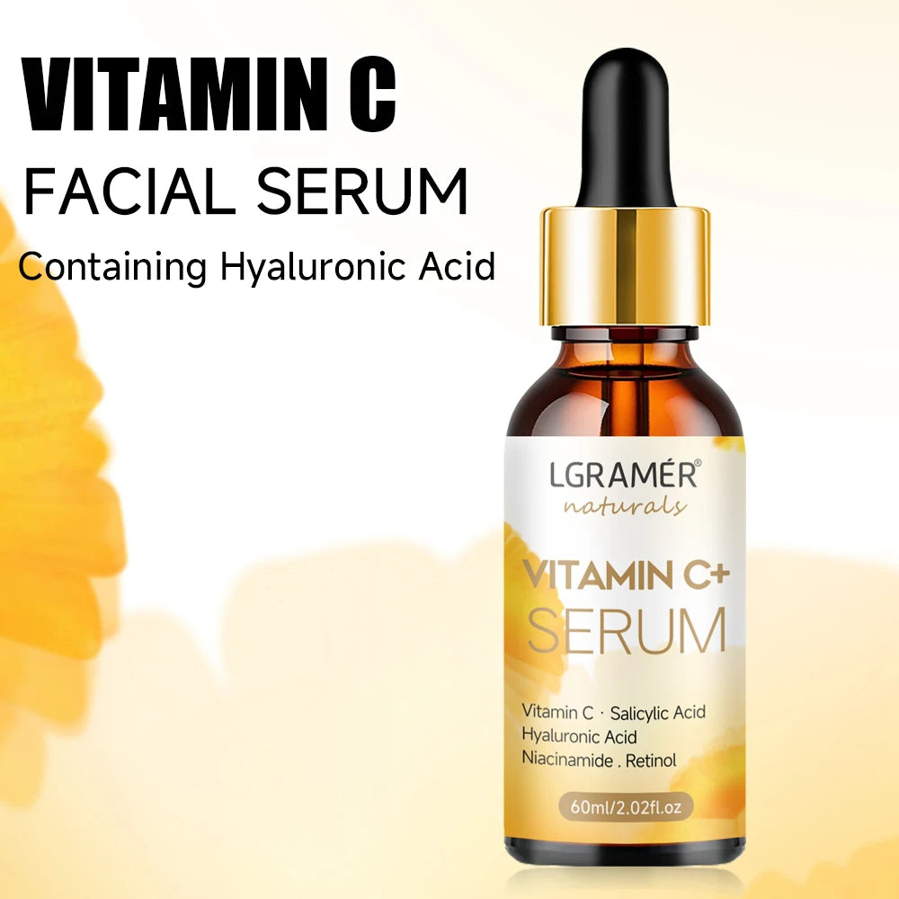 LGRAMER Vitamin C Face Serum – Hyaluronic Acid & Retinol