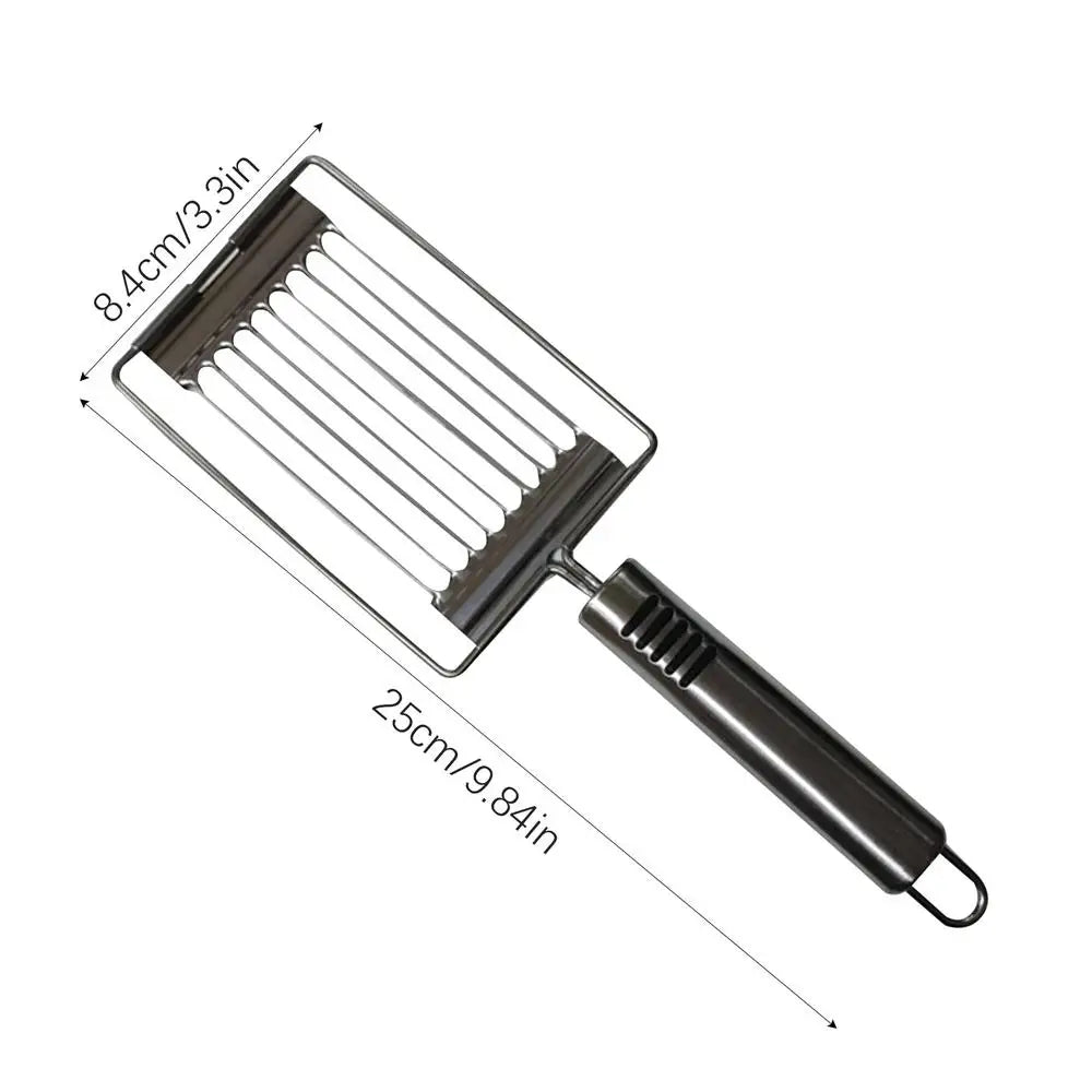 Stainless Steel Egg & Tomato Slicer – Handheld Kitchen Tool