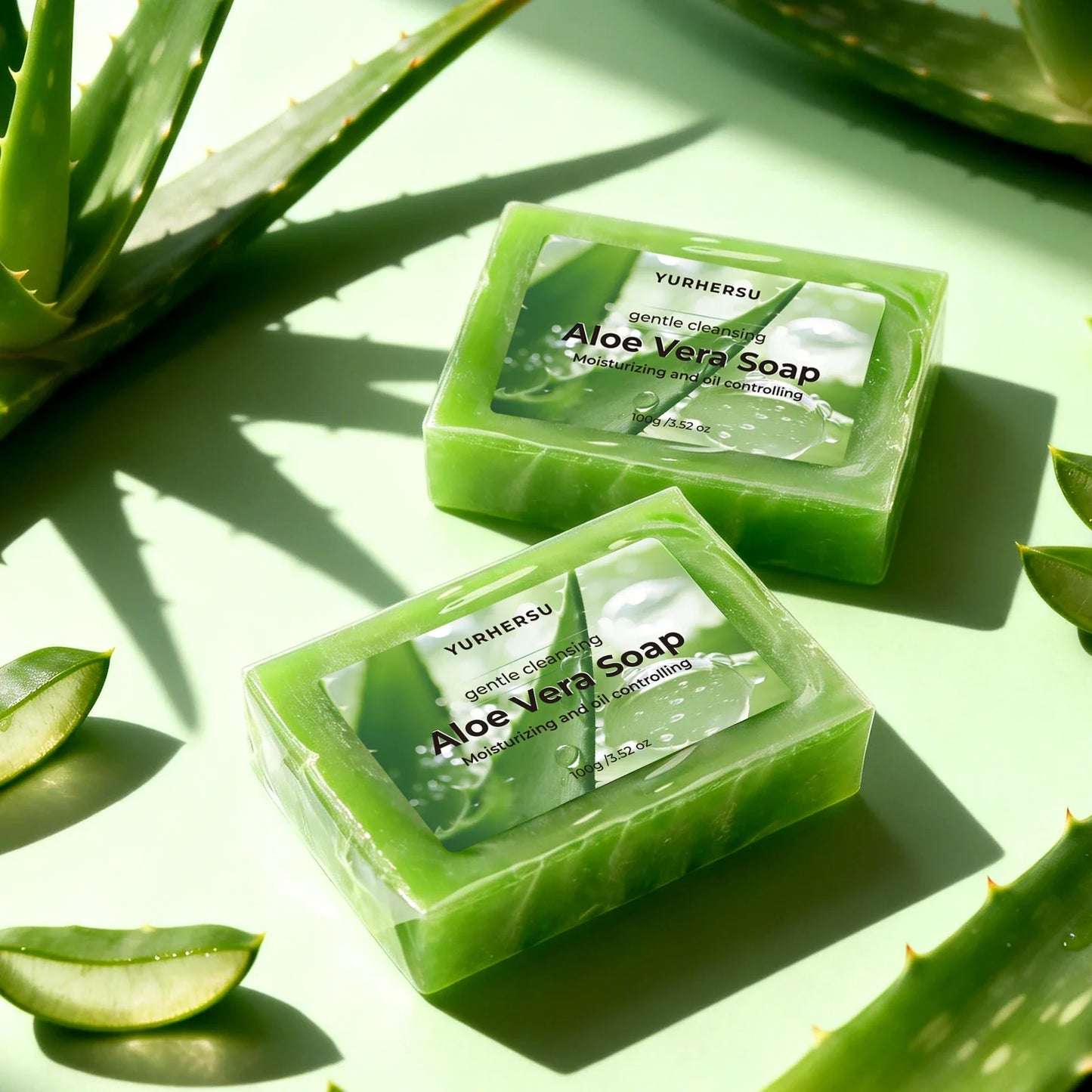 Aloe Vera Essential Oil Soap Bar – Deep Cleanse & Hydrate