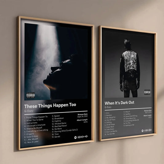 Pop Rap Music Album Cover G Eazy Canvas Painting Poster Aesthetic Rapper These Things Happen Too Wall Art for Home Decoration Peaceful Pleasures Health and Wellness