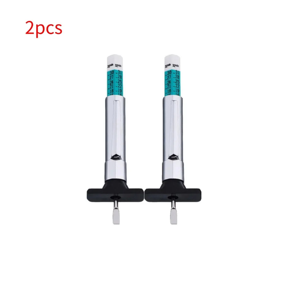 Universal Tire Tread Depth Gauge Tool for Safe Driving Peaceful Pleasures Health and Wellness 2pcs