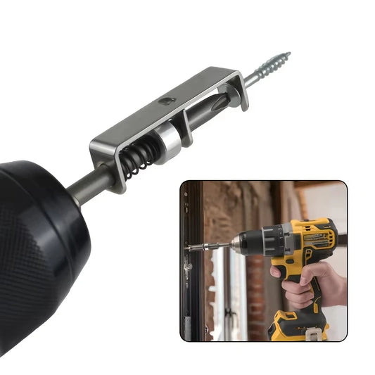 1/2pcs Screw Bit Holder Spring-Loaded Screw Holder Retaining Adapter Tool Quick Release Attachment Garage Repair Hardware Home Peaceful Pleasures Health and Wellness