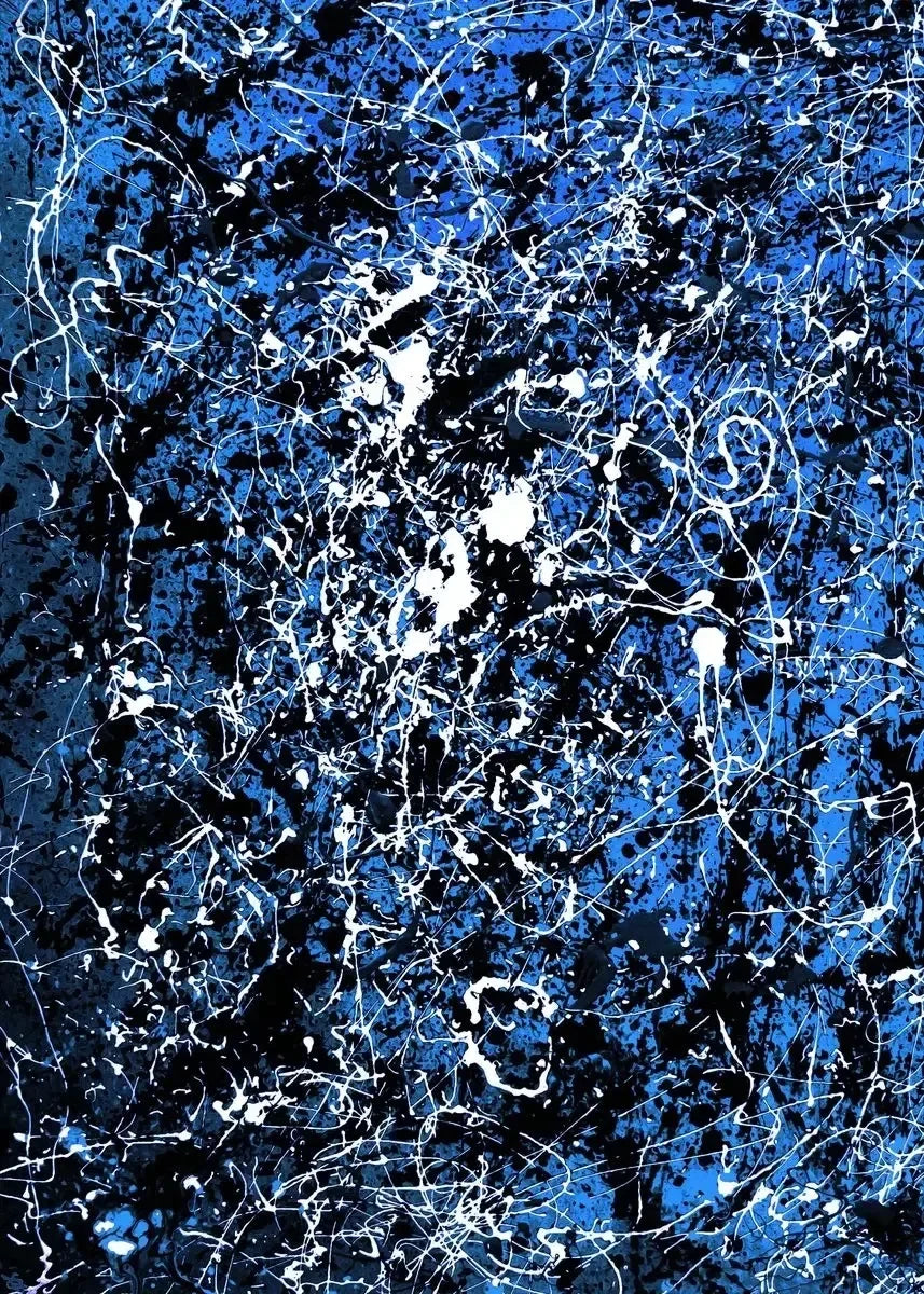 Jackson Pollock Abstract Oil Paintings on Canvas Famous Art Prints for Living Room Wall Decor Modern Art Posters Peaceful Pleasures Health and Wellness P2 30x40cm