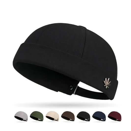 Adjustable Brimless Cap for Spring & Autumn, Unisex Solid Beanie Hat - Fashion Versatile, Streetwear Hip Hop Style Peaceful Pleasures Health and Wellness