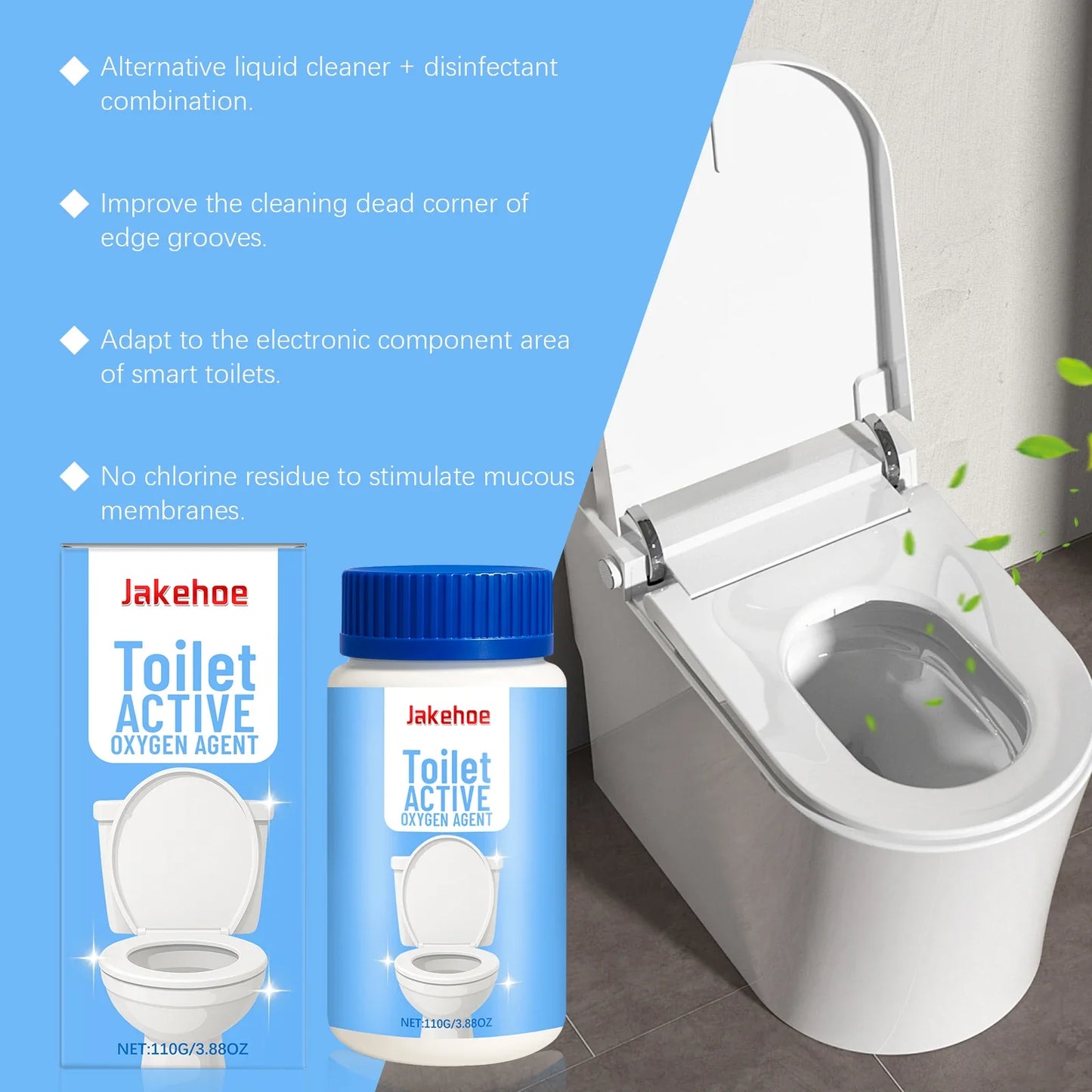 Jakehoe Toilet Cleaner Powder – Descaling & Odor Removal