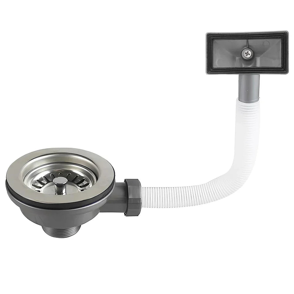 114mm Stainless Steel Sink Drain Strainer Basket with Overflow