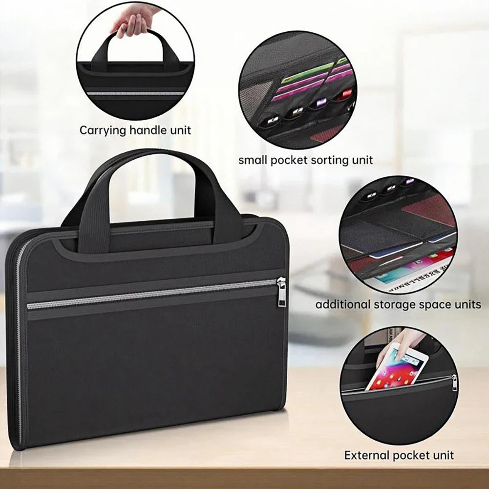Fireproof Waterproof Document Bag | Large Capacity File Organiser