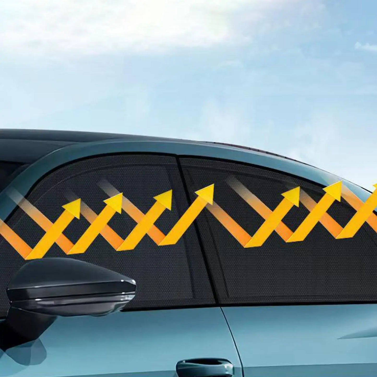 2-Pack Car Side Window Sunshade | UV Block & Heat Shield