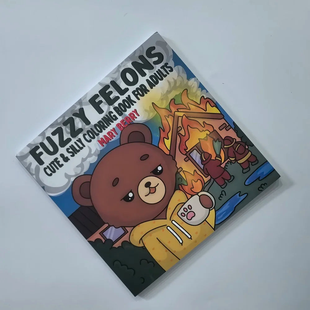 Teen Adult Stress Relief Coloring Book Cute Animals Calming Scenes
