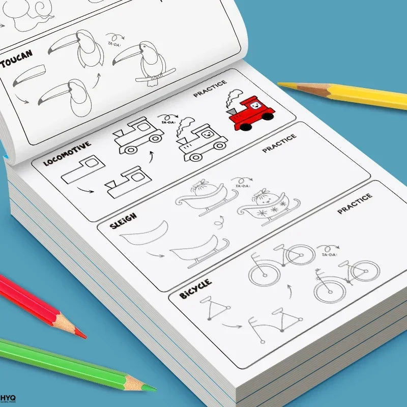 Art Learning Book Kids How Draw Everything Simple Steps Boost