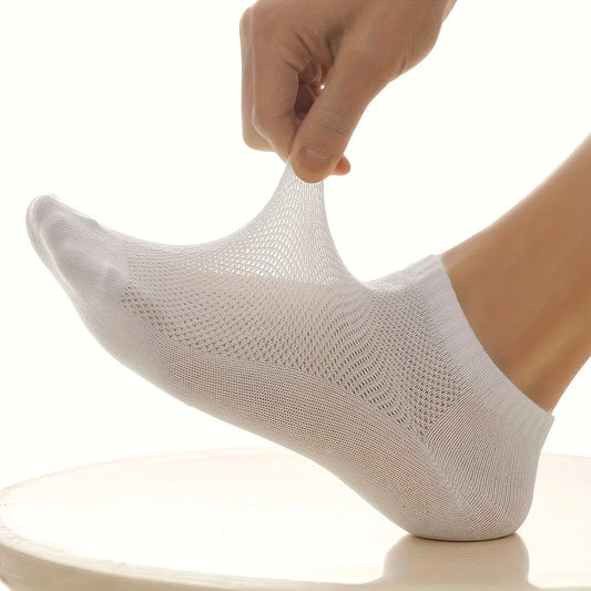 5-Pack Breathable Mesh Ankle Socks | Unisex Low Cut Sports Ankle Socks Peaceful Pleasures Health and Wellness