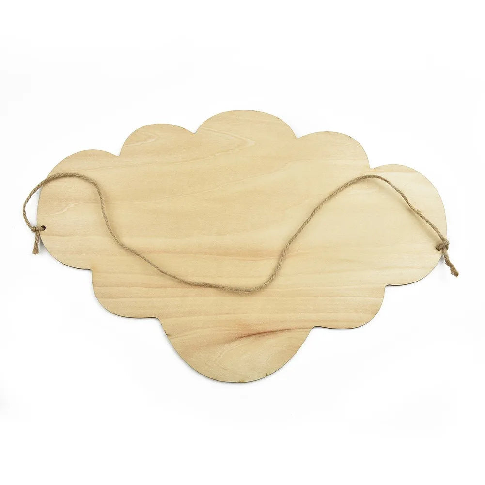 Cloud Shape Mirror 33 Wooden Frame Acrylic Makeup Nordic Sticker Cute