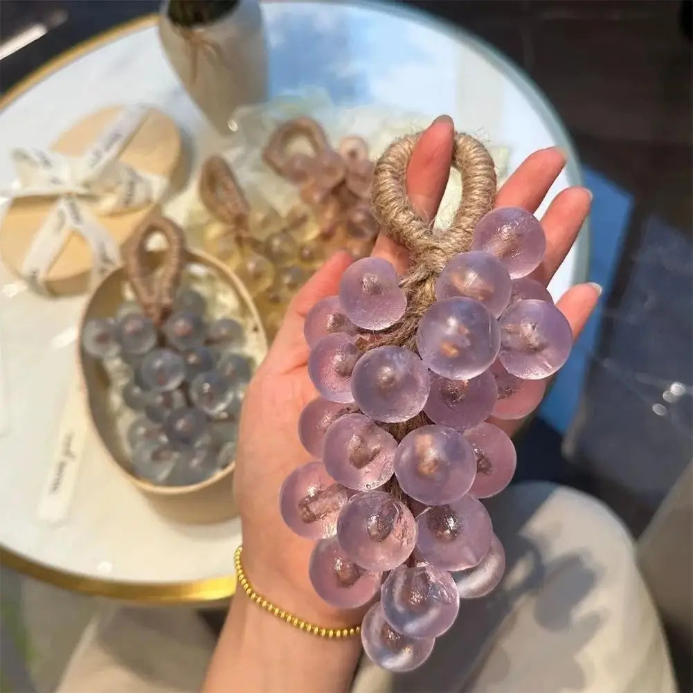 Handmade Grape Cluster Soap on a Rope – Aromatic Natural Plant Soap Bar Gift with Box | Home Decor Bath Soap Peaceful Pleasures Health and Wellness