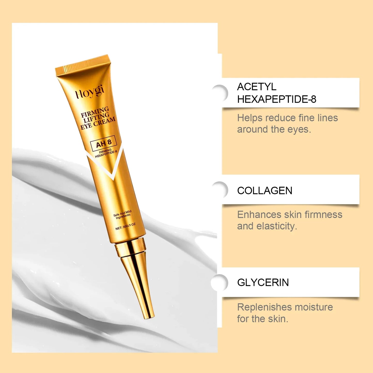 Hoygi Retinol Eye Cream – Dark Circles, Puffiness & Wrinkles