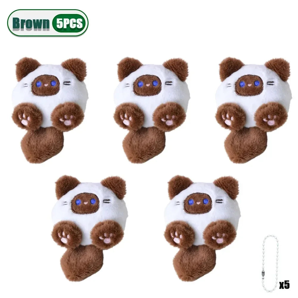 Cute Plush Cat Keychain Pendant – Bag Charm Gift 1–20 Pack