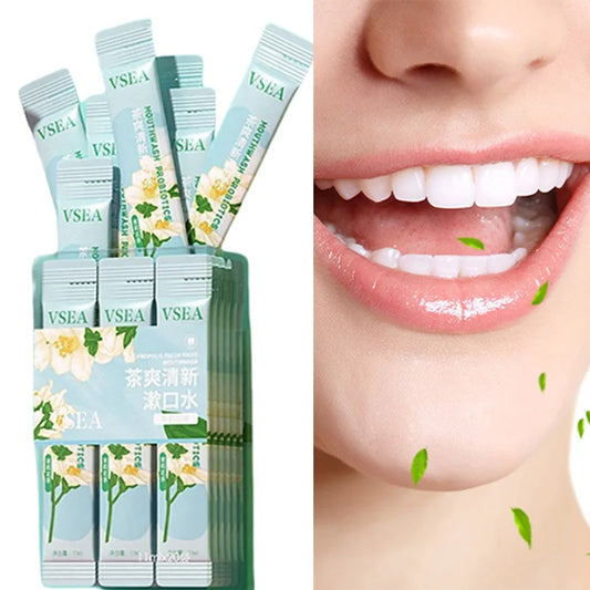 DR.DAVEY Jasmine Tea Mouthwash 20 Sachets – Fresh Breath Portable Mouthwash Oasis Select Jasmine Tea Mouthwas Combo adults