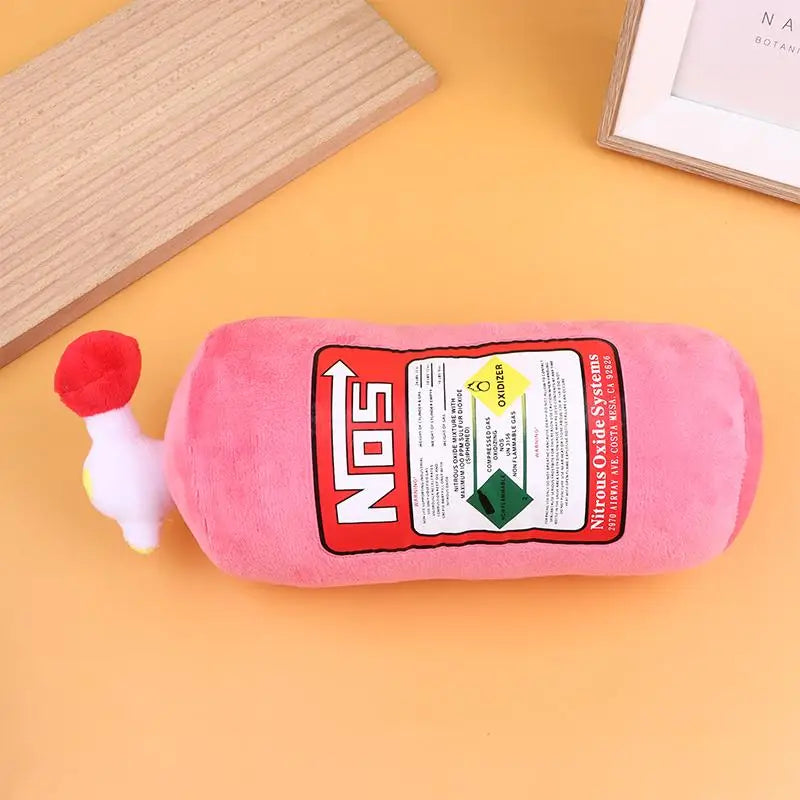 NOS Bottle Car Neck Pillow – Plush Headrest Cushion Support