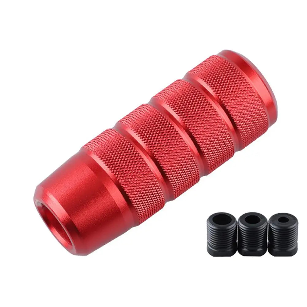 Aluminum Alloy Transmission Lever Protective Cover Car Gear Shift Knob Automatic Anti-skid Frosted Car Modification Gear Head Peaceful Pleasures Health and Wellness red