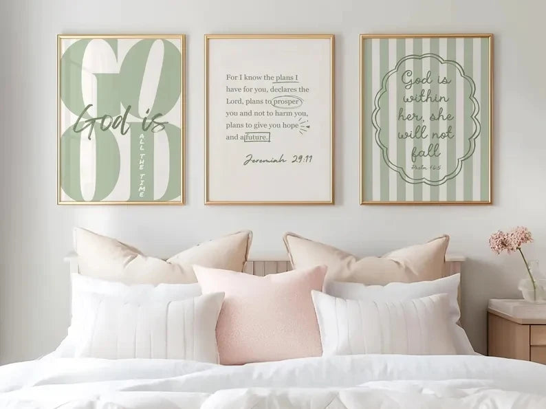 Christian Bible Verse Canvas Wall Art Print | Home Decor