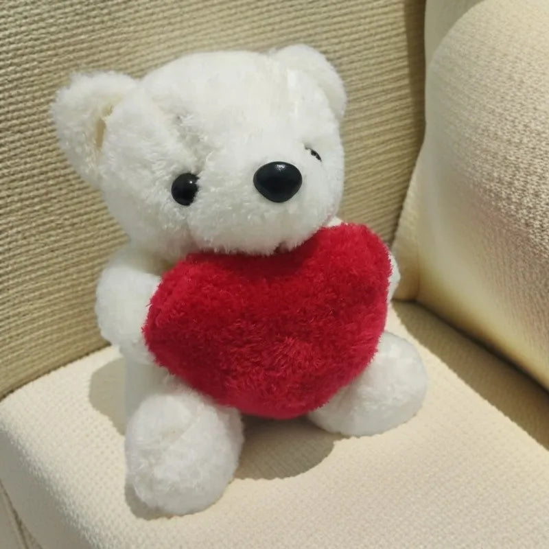 Heart Bear Plush Toy 25cm – Romantic Stuffed Animal Gift