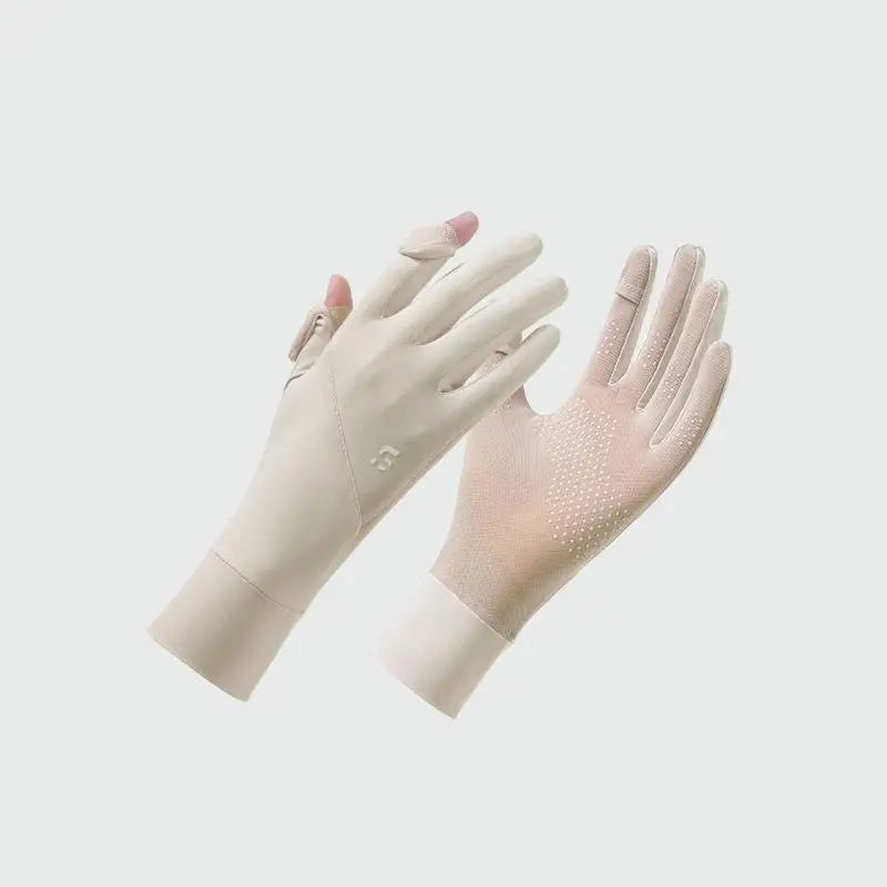Women's Ice Silk UV Sun Protection Gloves | Lightweight Summer