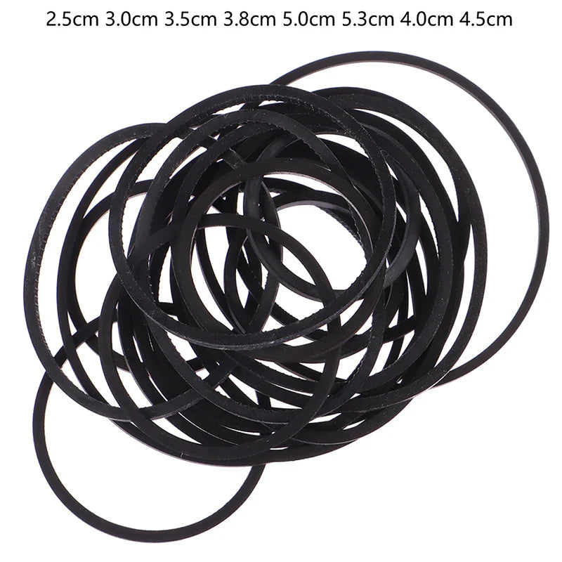 20-Piece Rubber Drive Belt Set for Cassette & CD Players