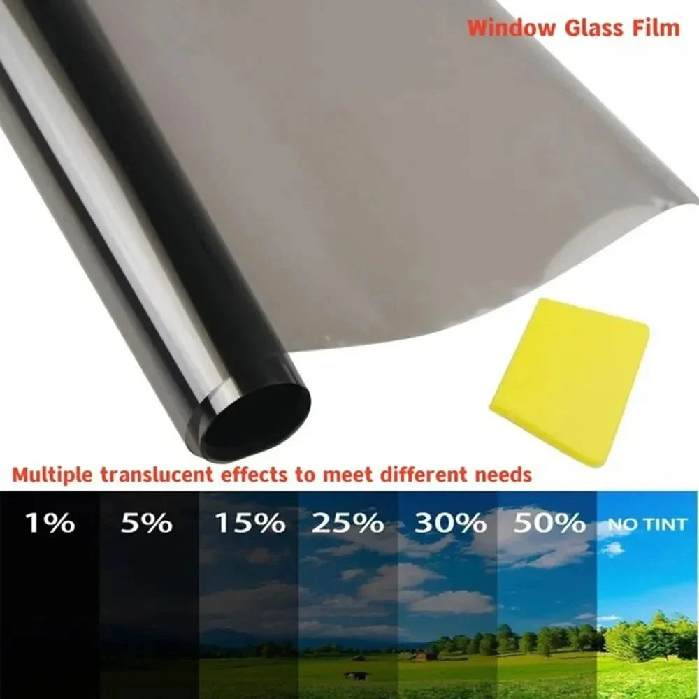 3M x 50CM Black Window Tint Film – UV & Solar Protection