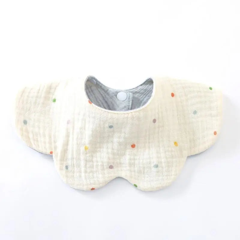 6-Layer Cotton Baby Drool Bib – Soft Burp Cloth for Newborns