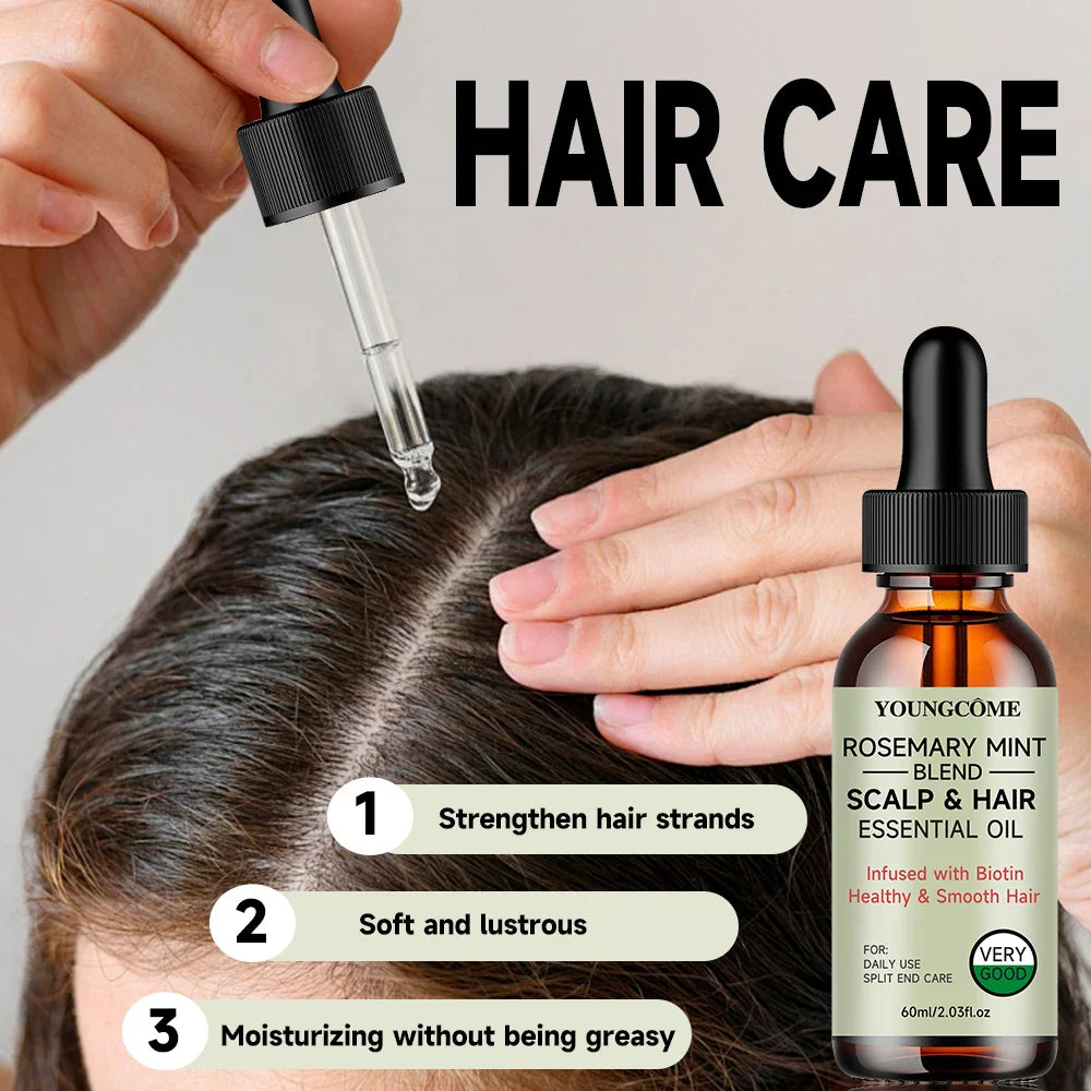 Rosemary Mint Hair Growth Oil – Nourishing Hair Treatment