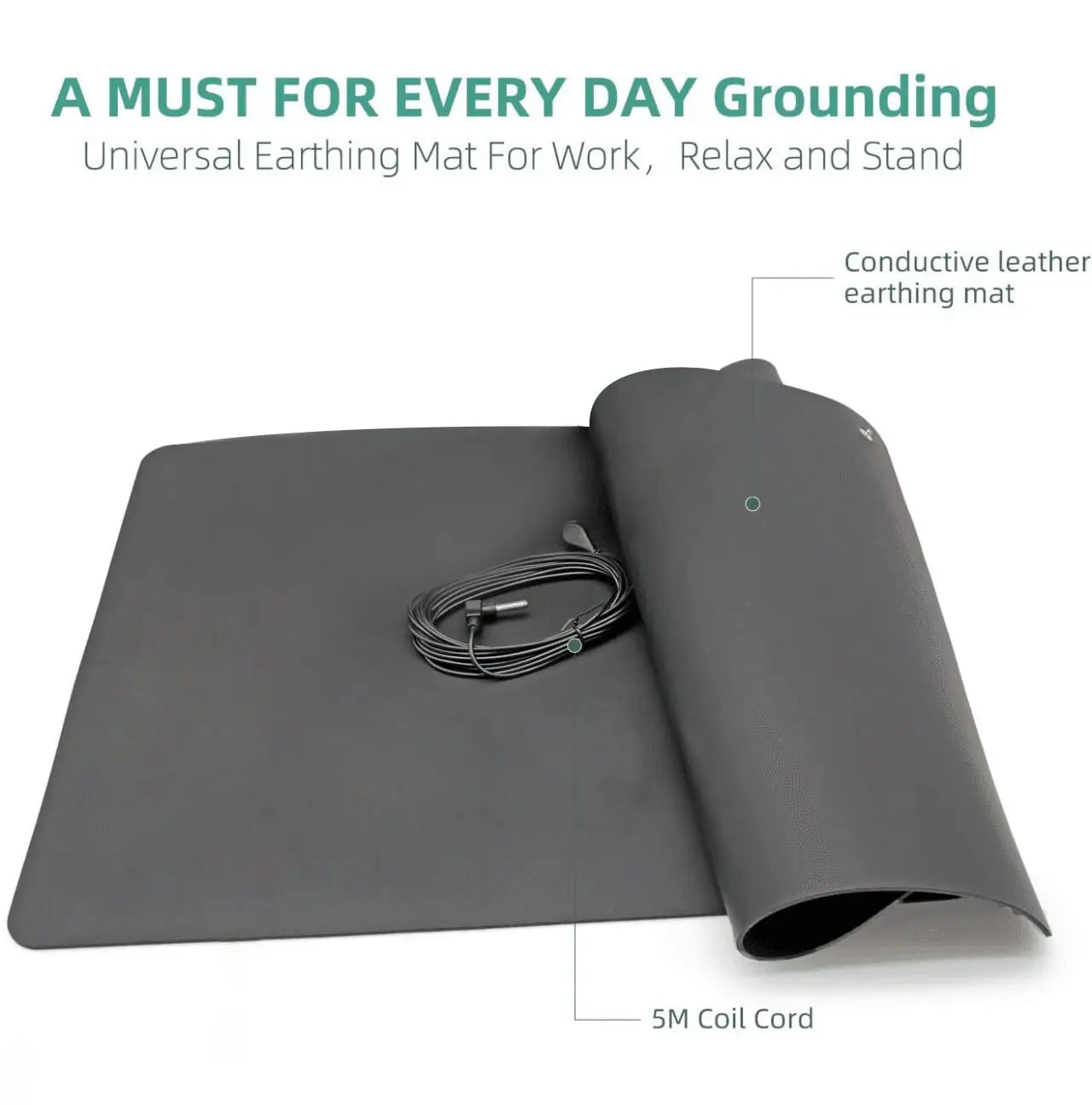 Grounding Mat for Feet & Desk | Better Sleep & Stress Relief