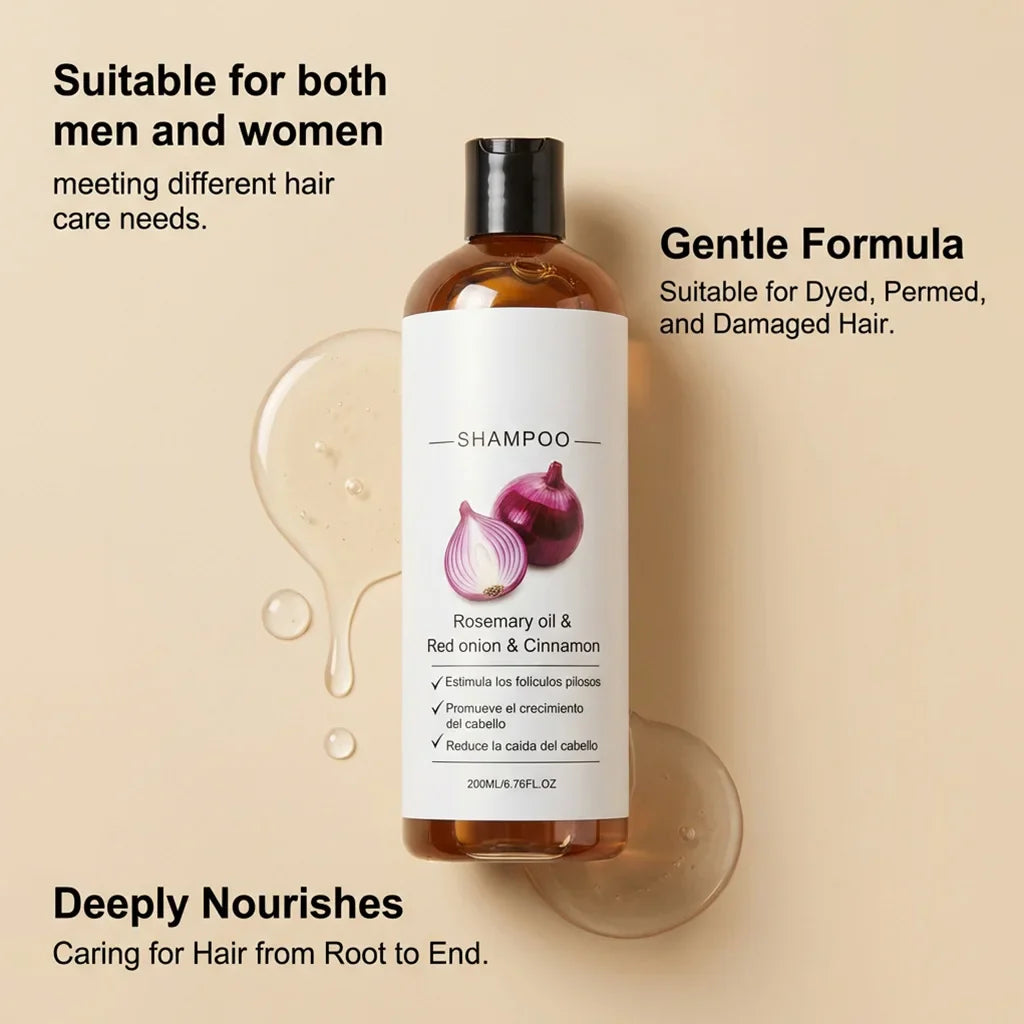 Red Onion & Rosemary Shampoo for Hair Growth & Hair Loss
