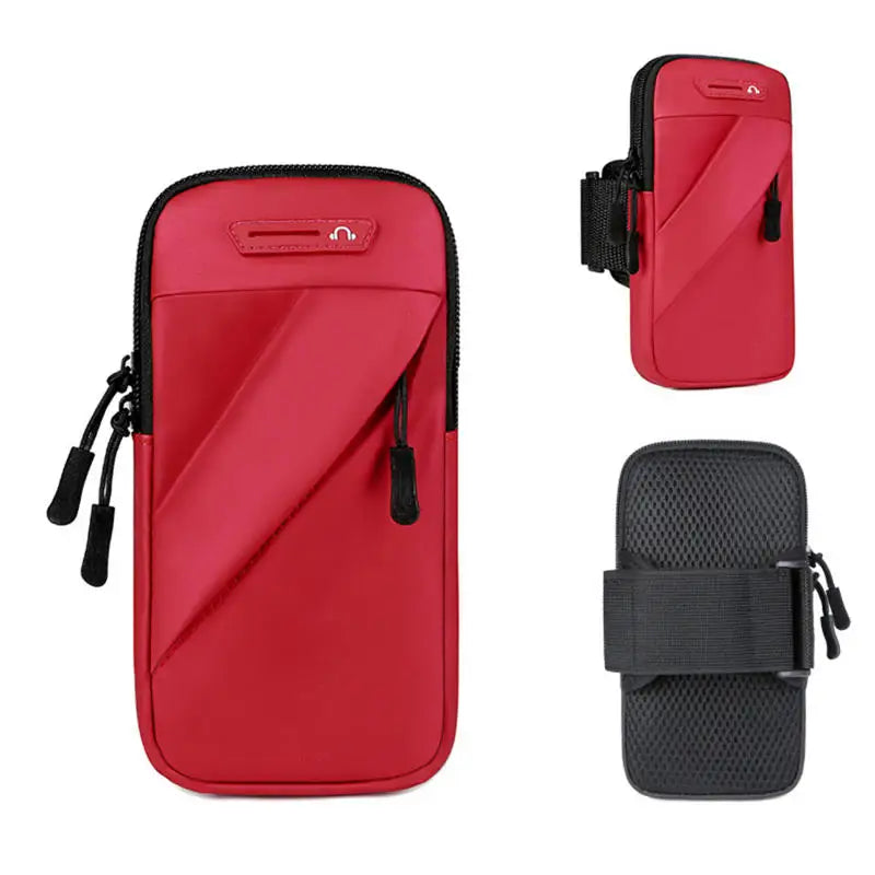Running Phone Armband Bag Waterproof Sports Jogging Case Cover for Mobile Phone Multifunctional Arm Bag Peaceful Pleasures Health and Wellness