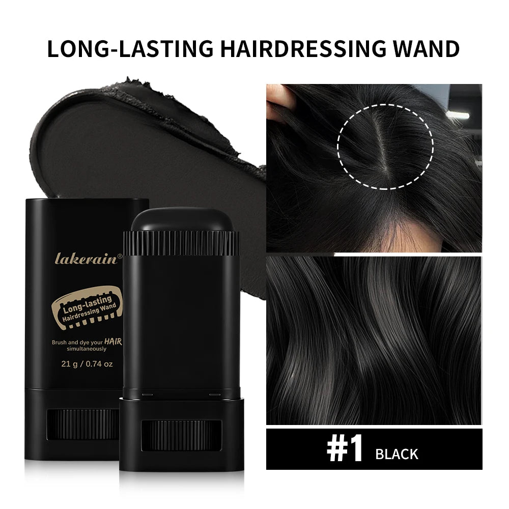 Waterproof Gray Coverage Hair Dye Stick – All Hair Types