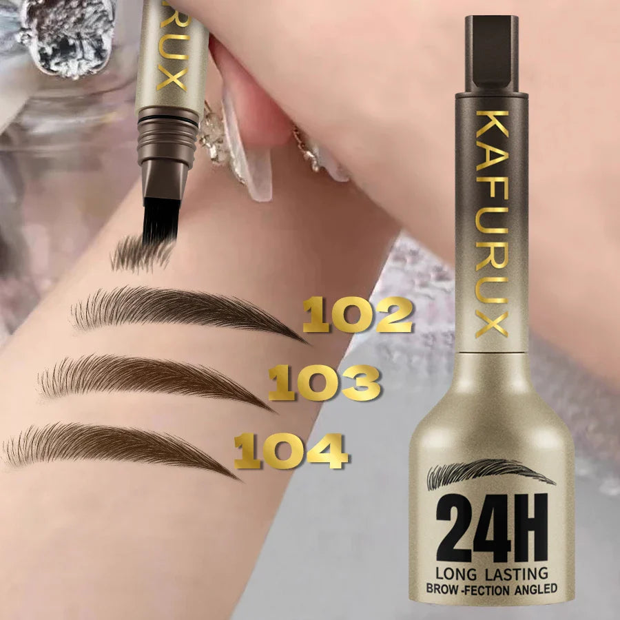 KAFURUX 3D Microblade Eyebrow Dye Cream – Waterproof & Long-Lasting