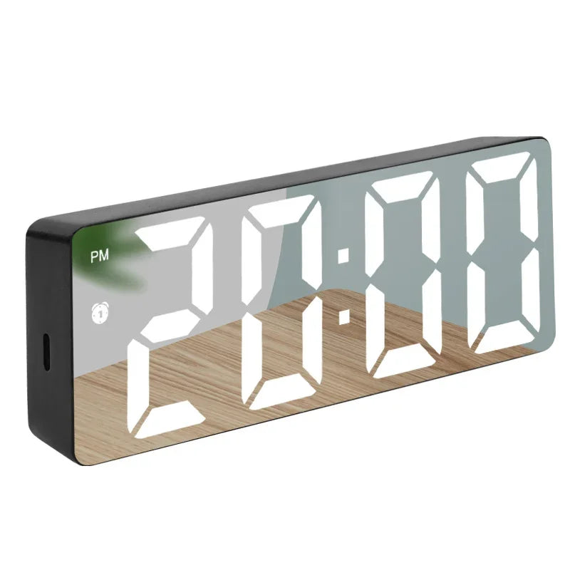 LED Digital Wall Clock | Sound Control & Adjustable Brightness