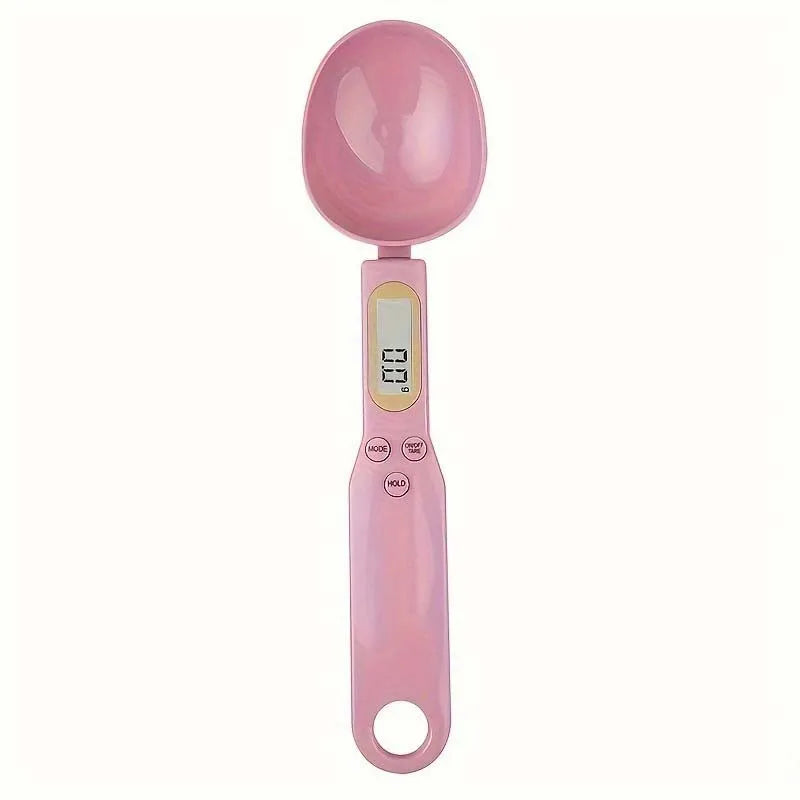 Digital Measuring Spoon with Clear Display - Portable Scale Spoon for Pet Food, Tea, Milk Powder - Kitchen and Dorm Restaurant Peaceful Pleasures Health and Wellness Pink