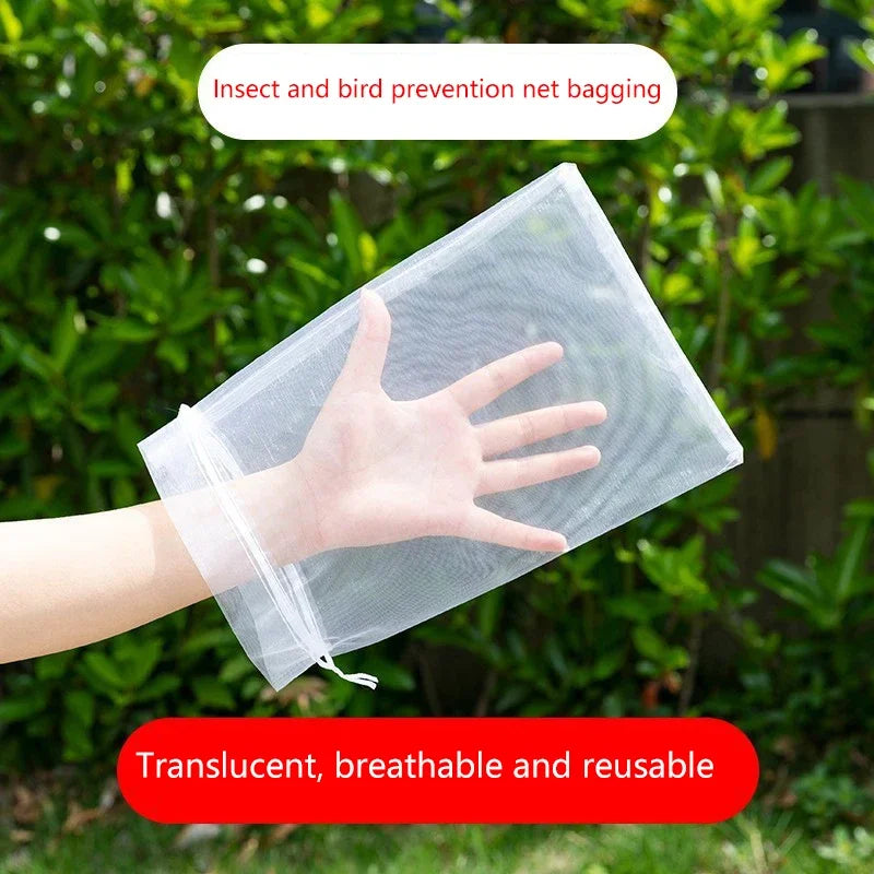 Grape and Fruit Protection Netting Bags, 50pcs, Anti-Bird Garden Tools, Agricultural Pest Control Bag Peaceful Pleasures Health and Wellness