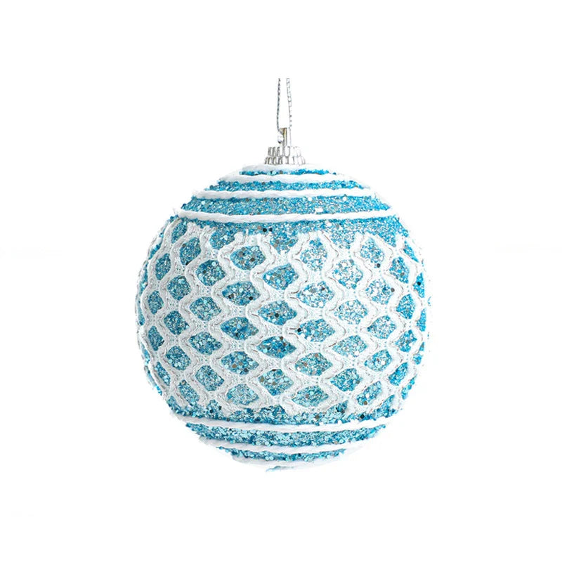 8CM Foam Christmas Ball Ornaments – Tree Pendant Decorations