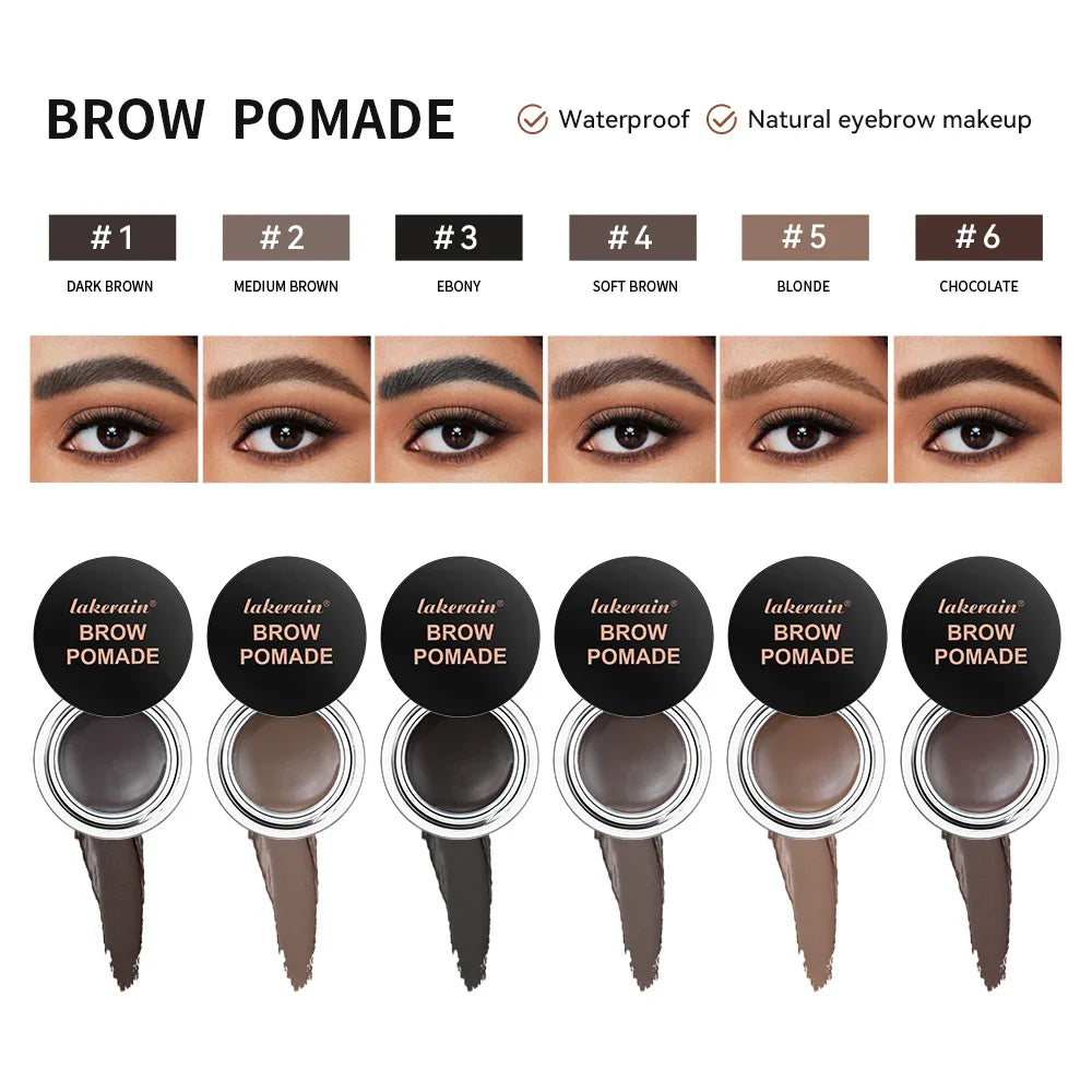 Lakerain Brow Pomade & Dual Brush – Waterproof & Long-Lasting Eyebrow Pomade Oasis Select